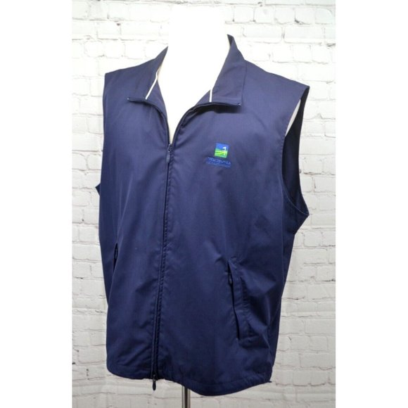POLO‎ GOLF Ralph Lauren Men's Golf Vest SIZE XL Navy Wachovia Championship - Picture 2 of 7